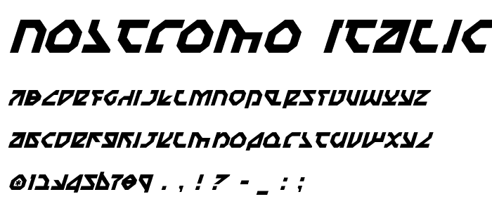 Nostromo Italic font